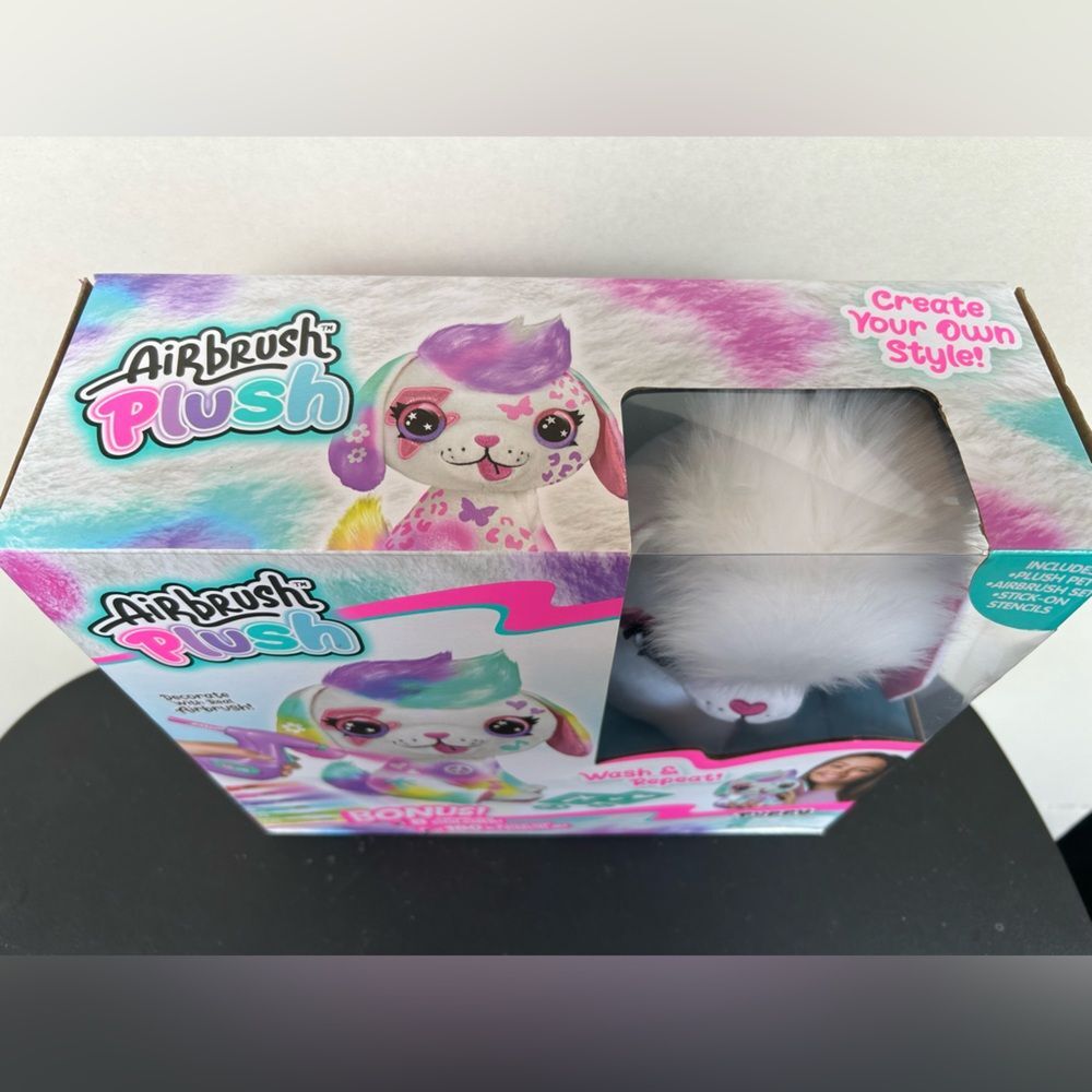 Canal Toys Airbrush Plush Large Puppy! Decorate, wash, Repeat! - Picture 6 of 12